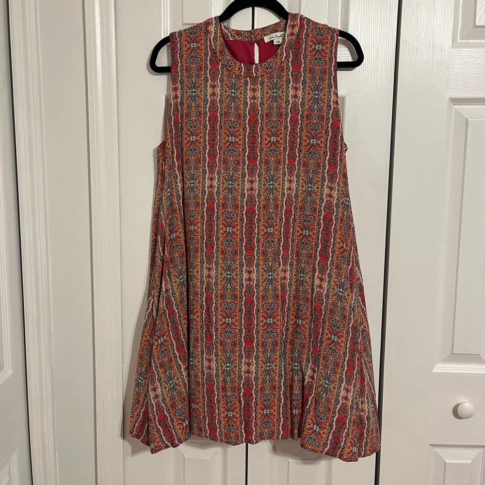 Vibrant Straight Line Dress